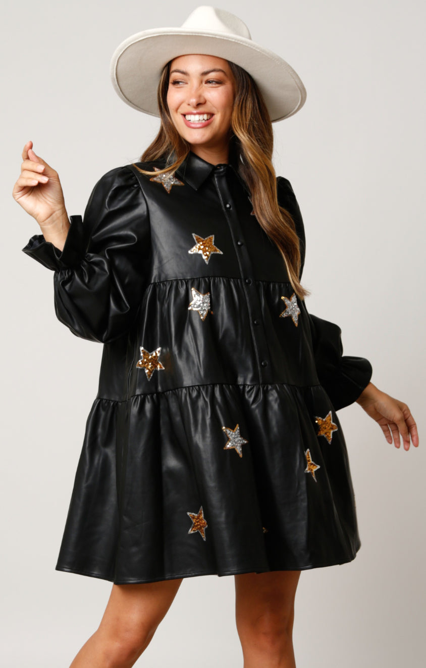 Star Black Dress – Culture USA