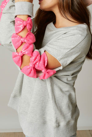 Pink Bow Sweatshirt