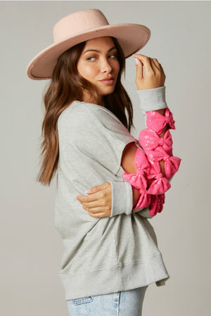 Pink Bow Sweatshirt