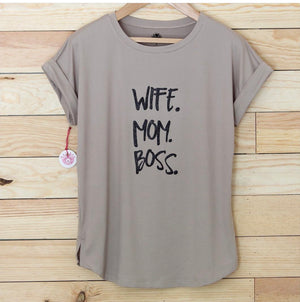 Wife Mom Boss Brown