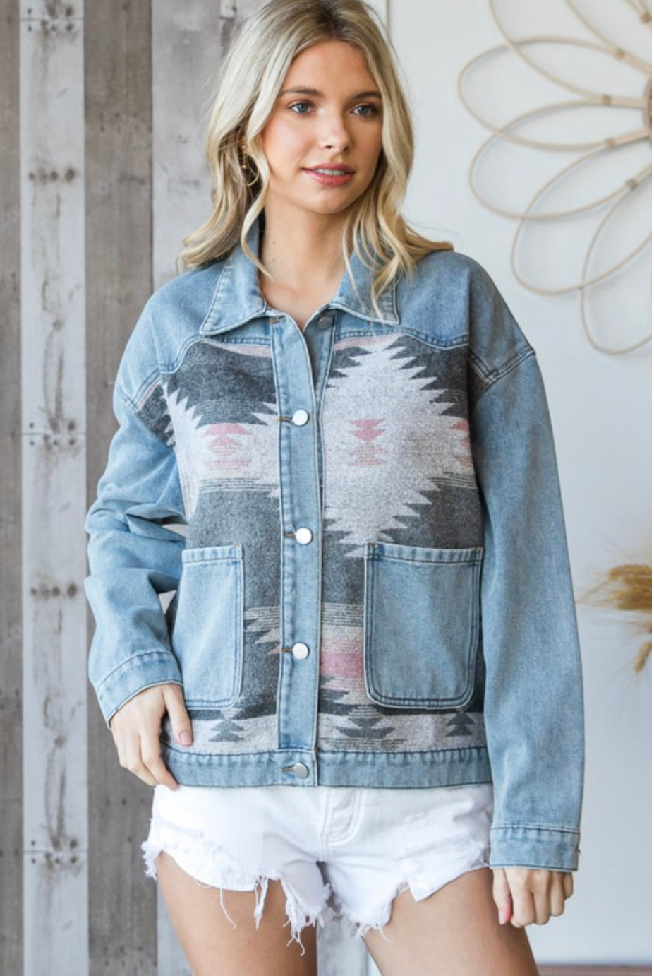 Aztec Denim Jacket