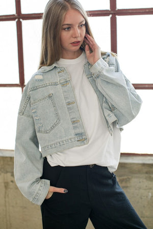 RHINESTONE OVERSIZE DENIM