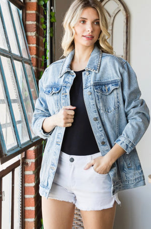 Studded Denim Jacket