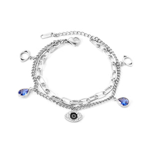 Evil Eye Silver Bracelet