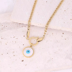 Circle Evil Eye Necklace